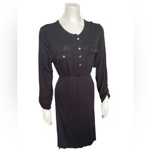 NWT Simply Styled Petite M MIDI Long Sleeve Dress